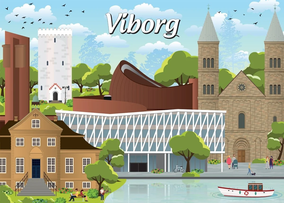 Danske byer: Viborg, 1000 brikker